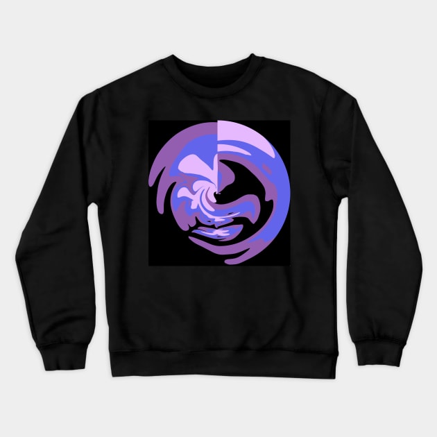 Purple and black III Crewneck Sweatshirt by TiiaVissak